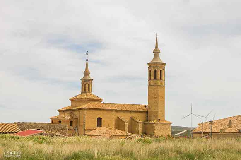 panoramica de la iglesia de la asuncion de fuendetodos