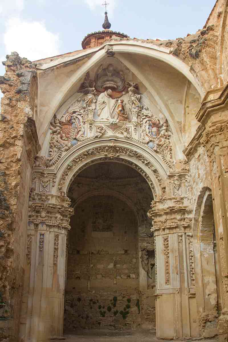 reformas barrocas del interio del monasterio de piedra